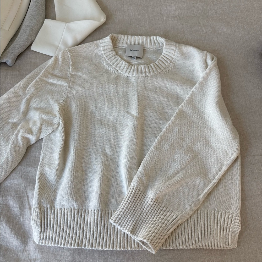 Reformation Cream Sweater